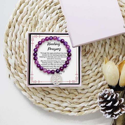 Tillfuru Farewell Gifts for Women, Natural Stone Farewell Bracelets Gifts for Boss Colleague Coworkers Retirees Going Away Goodbye Farewell Retirement New Job Gifts for Female with Gift Box, no in Kuwait