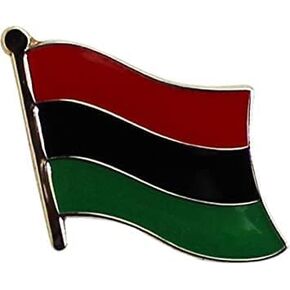 African Afro American - Single Flag Lapel Pin, enamel, enamel in Kuwait