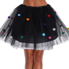 Auwoyss Vintage Tutu Skirt Tulle Bubble Ballet Tutu Skirt Ball Dance Costume Accessories for Women and Girls