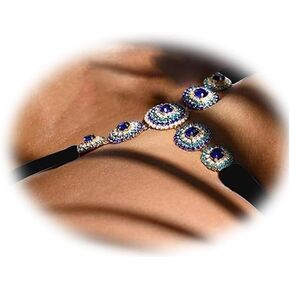 Rhinestone Thong Panties Crystal Waist Belly Bikini Body Chain Jewelry Crystal Thong Panties