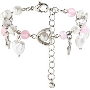 Y2K Star Pearl Beaded Chain Bracelets Vintage Adjustable Aesthetic Charm Bracelet Cool Punk Gothic Link Dainty Bracelets for Women Girls Grunge Jewelry Gifts