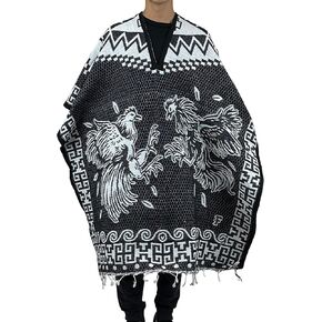 ShirtBANC المكسيكي بطانية المعطف Pelea de Gallos مصارعة الديوك Serape Cobija in Kuwait