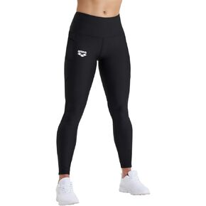 ARENA Women's Team Panel Tights Sporty High Waist Workout Leggings Side Pocket Soft Quick Dry Sweat Wicking MaxDry Fabric