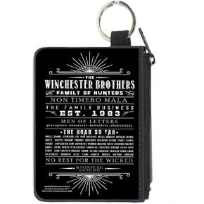 Buckle-Down Women's Standard Zip Wallet Supernatural Large, 8" x 5"