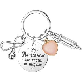 Blerameng Nurse Infinity Keychain - Best Gifts for Nurse Practitioner, Registered Nurse, LPN, CNA, Nursing Assistant, Medical Assistant