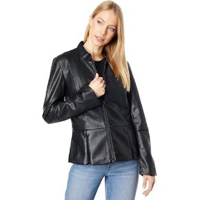 Avec Les Filles Faux Leather Peplum Jacket in Kuwait