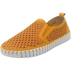 ILSE JACOBSEN HORNBAEK Women's Tulip140WOM Flat | Slip-On | Low Top (Golden Nugget, 9)