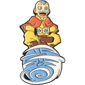 Aang On Air Scooter - 1.75" The Last Airbender Collectible Pin