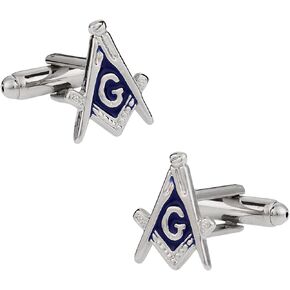 Cuff-Daddy Freemason Masonic Cufflinks Silver-Tone Presentation Gift Box