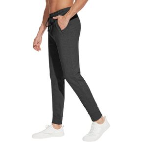 بنطلون رياضي رياضي رجالي من SEVEGO مقاس 32 بوصة/34 بوصة/36 بوصة من القطن خفيف الوزن مع جيوب سحاب وجيوب للأنشطة الرياضية in Kuwait