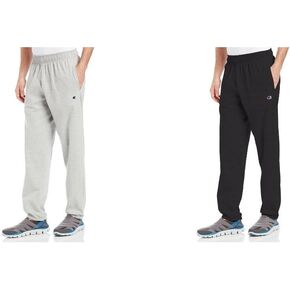 Champion 2 Pack Closed Bottom Light Weight Jersey Sweatpant, Oxford Grey/Black, X-Large/X-Large