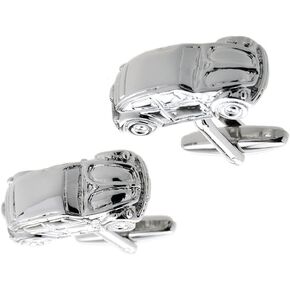 Iconic Car Auto Racing Race Beetle Pair Cufflinks in a Presentation Gift Box & Polishing Cloth