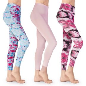 [3 Pack] Tie Dye Leggings for Women Athletic Lounge Yoga Pants 4-Way Stretch Super Soft and Comfy