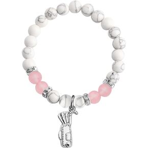 TGBJE Golfers Inspirational Gifts Golf Player Golf Team Gifts Golf Charm Bracelet Golf Coach Gift Sports Lovers Jewelry