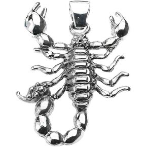925 Sterling Silver Stunning Scorpio Zodiac Charm Scorpion Pendant