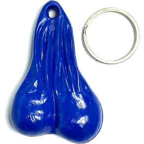 BULLS BALLS, Key Chain (Blue) 2.5" Tall Series, Made in USA…