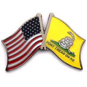Gadsden Tea Party USA Flag Lapel Hat Pin PPM6020
