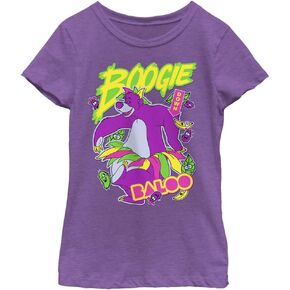 Disney Jungle Book Boogie Baloo Sticker Sg-Dsjb023msc Girls Short Sleeve Tee Shirt
