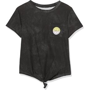 Hurley Girls' Front Tie Graphic T-Shirt