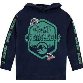 Jurassic World Boys Dinosaur Hoodie Camp Cretaceous Kids Hooded Sweatshirt