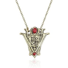 BEKECH Vampire Inspired Gifts Eclipse Necklace New Moon Volturi Crest Pendant Jewelry Necklace for Man Women Girls Movie Fans