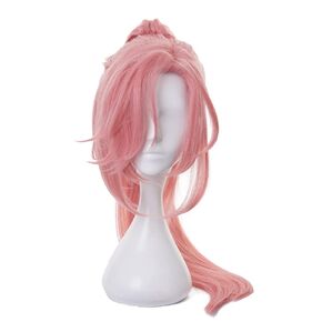Cherry Blossom SK8 the Infinity Cosplay Wig Anime Costume Merch with Light Pink Long and Ponytail Curly Wigs for Women Halloween Party