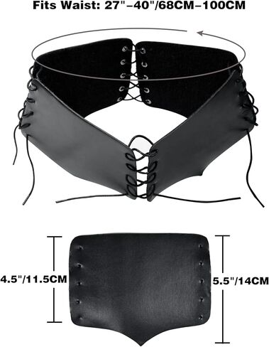 حزام مشد عصر النهضة من PROCOS، حزام خصر من الجلد بأربطة من القرون الوسطى in Kuwait