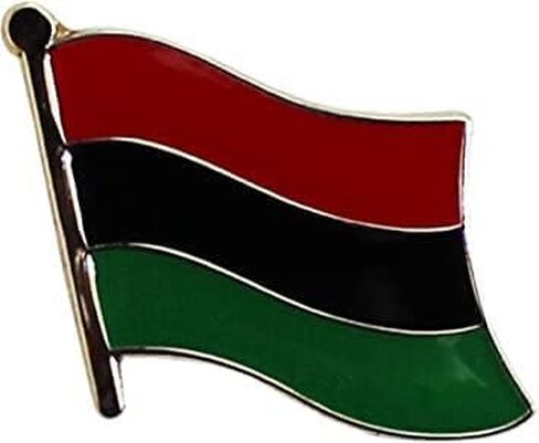 African Afro American - Single Flag Lapel Pin, enamel, enamel in Kuwait