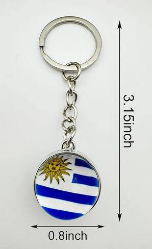 LLBFHH 3 Pcs South America Countries Flag Key Chain, Cool Keychain for Car Keys, Stainless Steel Keyrings & Keychains in Saudi Arabia