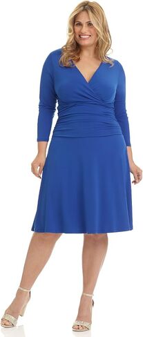 فستان Rekucci Curvy Fit للسيدات مقاس كبير للتنحيف 3/4 كم للتحكم في البطن in Kuwait