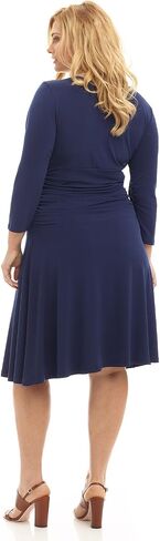 فستان Rekucci Curvy Fit للسيدات مقاس كبير للتنحيف 3/4 كم للتحكم في البطن in Kuwait