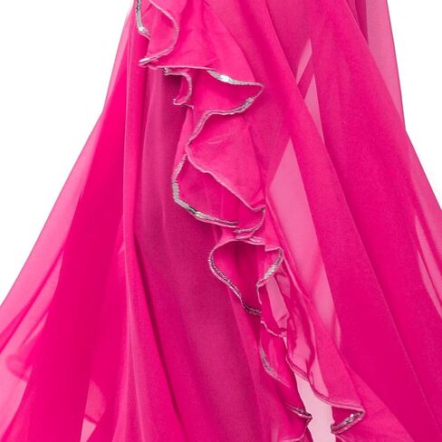 ROYAL SMEELA Women's Chiffon Skirt Belly Dance Costume for Women Dancing Dress High Split Beach Ruffle Bellydance Skirts in Saudi Arabia