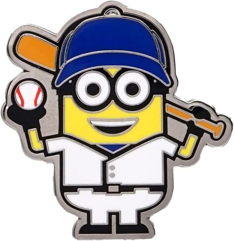 Universal Minions Dave Playing Baseball Enamel PIN in Saudi Arabia