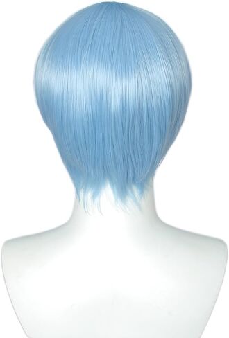 Linfairy الضوء الأزرق لعبة هالوين تأثيري التبعي زي Himmel شعر مستعار يتوهم اللباس الباروكات الشعر in Kuwait