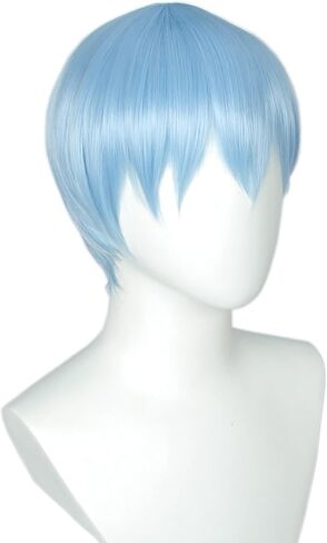 Linfairy الضوء الأزرق لعبة هالوين تأثيري التبعي زي Himmel شعر مستعار يتوهم اللباس الباروكات الشعر in Kuwait