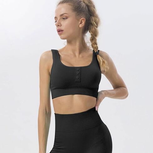 OHYOGA Sports Bras for Women Seamless Sports Bra Workout Crop Tank Tops WJ031 in Kuwait