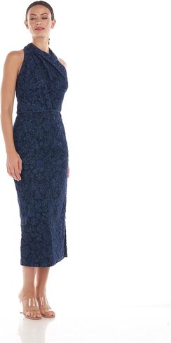 JS Collections Women's Scarlett Wrap Tea Length Dress in Saudi Arabia