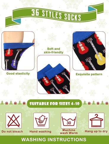 4 ازواج من جوارب الهالوين المبتكرة جوارب عطلة جوارب اليقطين الغذاء الحصان هدية للرجال النساء عيد الشكر عيد الميلاد، نمط الجيتار، 0, نمط الجيتار, 0 in Kuwait