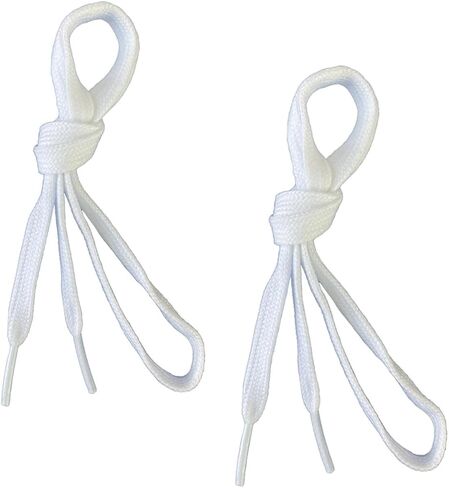 Flat Shoelaces Wide Cotton Hollow Thick Shoe laces Athletic Shoe Laces Pants Lace Strings 2 Pair in Saudi Arabia