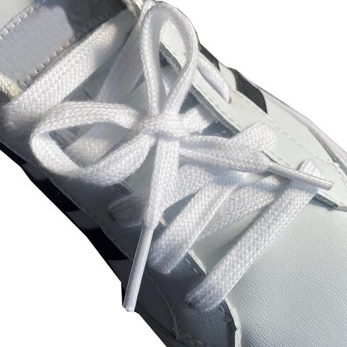 Flat Shoelaces Wide Cotton Hollow Thick Shoe laces Athletic Shoe Laces Pants Lace Strings 2 Pair in Saudi Arabia