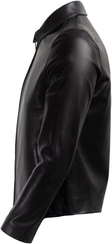 Men's Genuine Leather Jacket, 100% Lambskin Leather Outerwear Jacket in Saudi Arabia