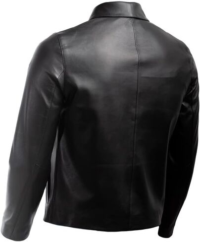 Men's Genuine Leather Jacket, 100% Lambskin Leather Outerwear Jacket in Saudi Arabia