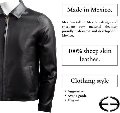 Men's Genuine Leather Jacket, 100% Lambskin Leather Outerwear Jacket in Saudi Arabia