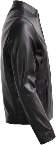 Men's Genuine Leather Jacket, 100% Lambskin Leather Outerwear Jacket in Saudi Arabia