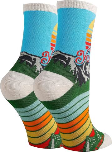 ooohyeah Women's Funny National Parks Socks, Novelty Cool Crazy Crew Socks Fun Gifts in Kuwait