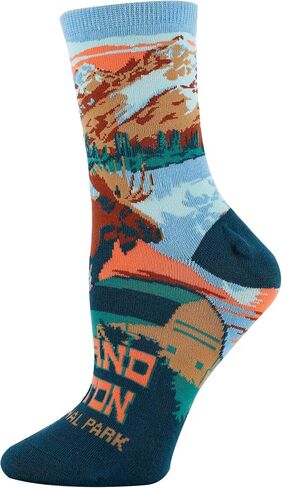 ooohyeah Women's Funny National Parks Socks, Novelty Cool Crazy Crew Socks Fun Gifts in Kuwait