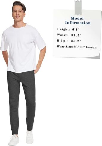 بنطلون رياضي رياضي رجالي من SEVEGO مقاس 32 بوصة/34 بوصة/36 بوصة من القطن خفيف الوزن مع جيوب سحاب وجيوب للأنشطة الرياضية in Kuwait