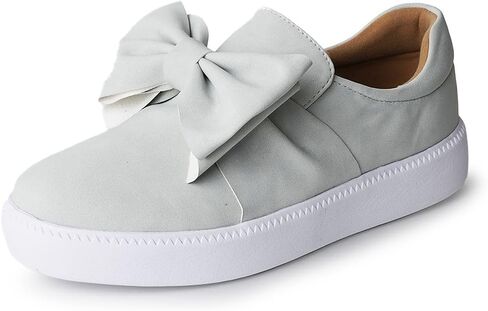 J. Adams Wally Platform Sneakers for Women - Comfortable Slip On Shoes with Bow in Kuwait
