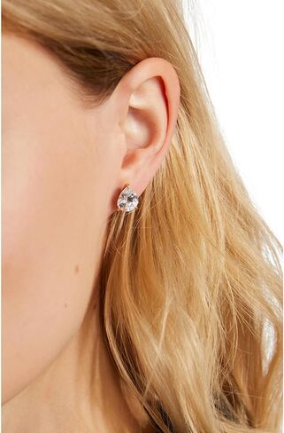 Kate Spade New York Womens Brilliant Statements Studs Earrings Clear/Gold One Size in Saudi Arabia