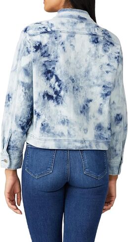 FIFTEEN TWENTY Rent the Runway Pre-Loved Blue Tie Dye Jacket, Blue, X-Small in Saudi Arabia